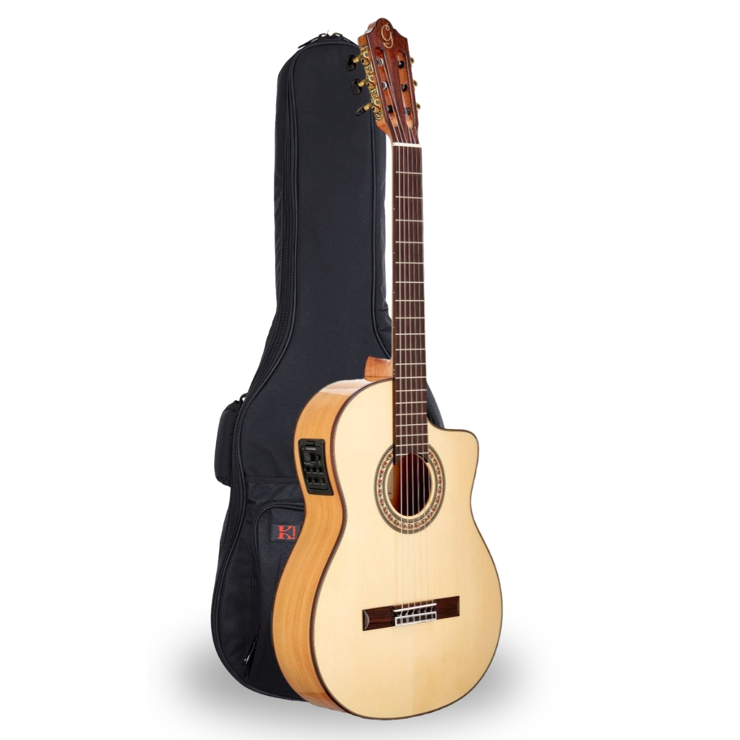 Gayetana - Aponte A71 - Flamenco Guitar Electro-Acoustic with Cutaway and Fishman System